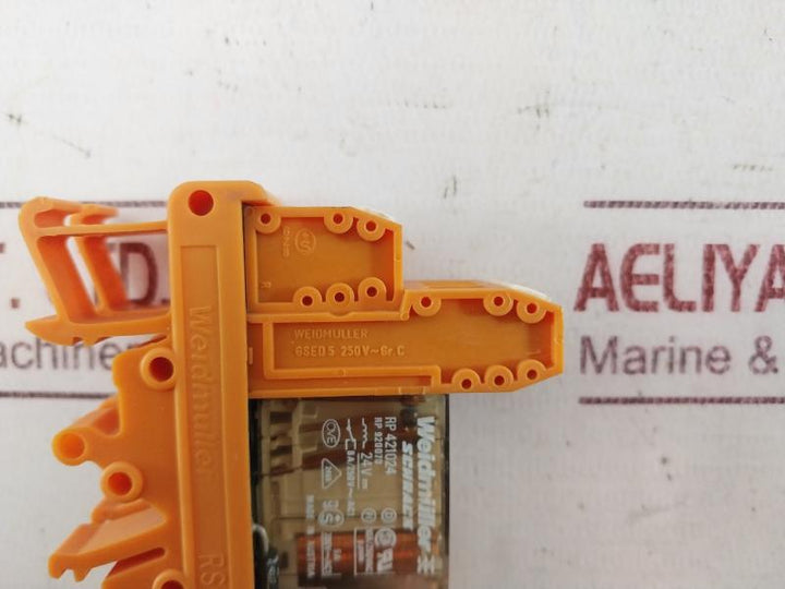 Weidmuller Rp 421024 Relay Module 10A/250Vac 940612 8A/250V-/Ac1
