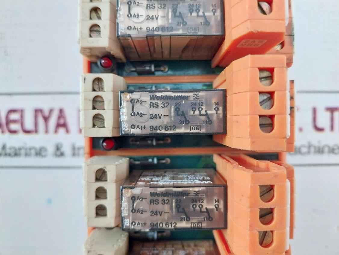 Weidmuller Rs-f14 Terminal Interface Relay Module Rs-f10 022494 24V 10A/250Vac