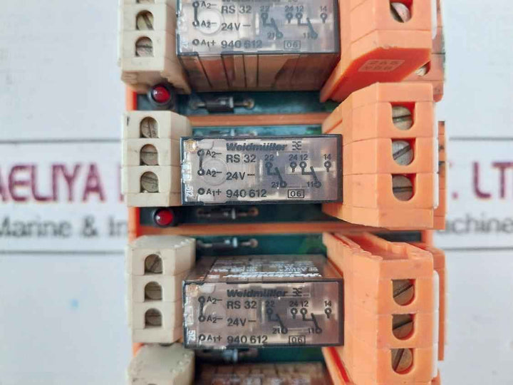 Weidmuller Rs-f14 Terminal Interface Relay Module Rs-f10 022494 24V 10A/250Vac