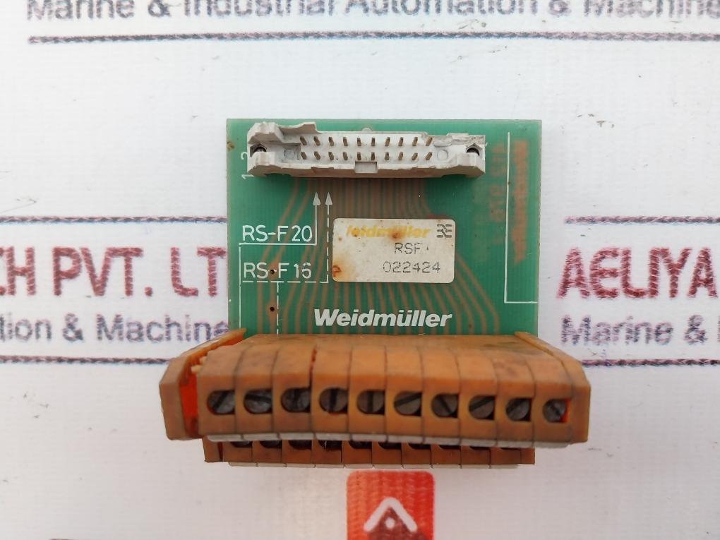 Weidmuller Rs-f20 Interface Module Rsf 022424