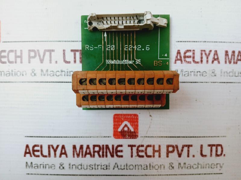 Weidmuller Rs-f 20 Interface Terminal Block, Gsed 5 250V~Gr.C
