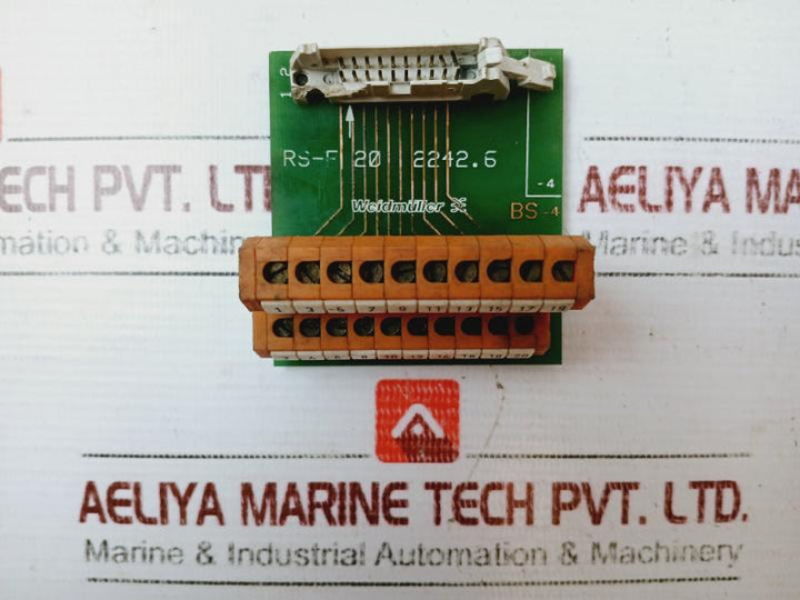 Weidmuller Rs-f 20 Interface Terminal Block, Gsed 5 250V~Gr.C