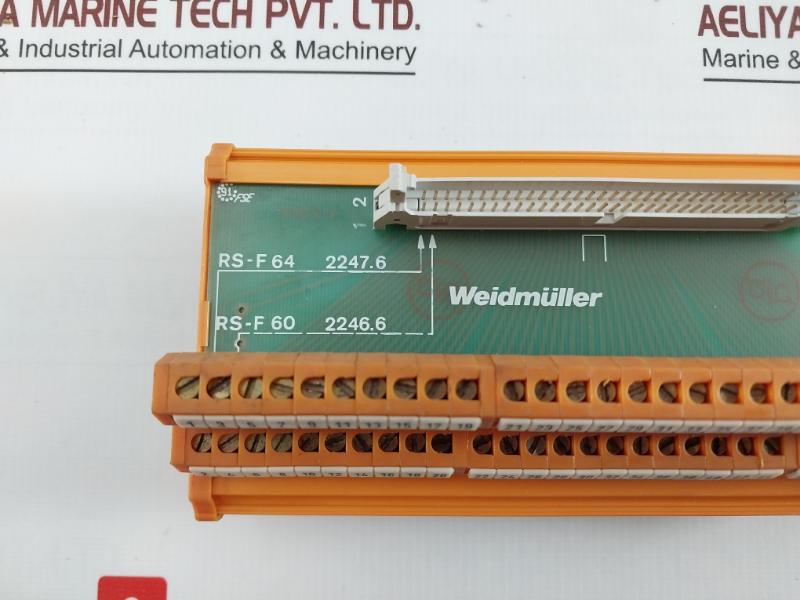Weidmuller Rs-f 64 2247.6 Interface Terminal Board Module Rs-f 60 2246.6
