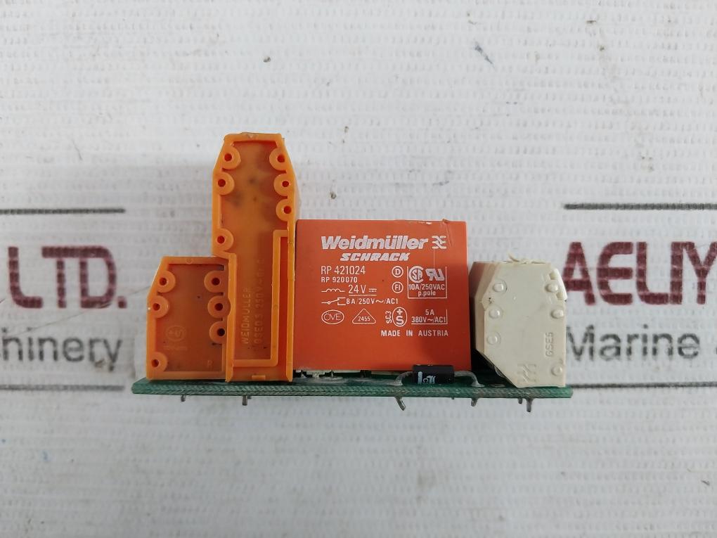 Weidmuller Rs 32 Mount Relay Module 8A/250V/Ac1 414180