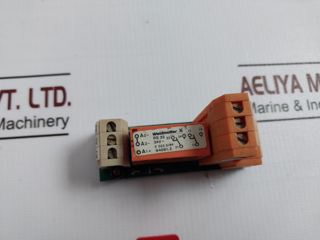 Weidmuller Rs 32 Relay Module 94061.2, E 202.0/84, Rp 421024 24V 10A/250Vac