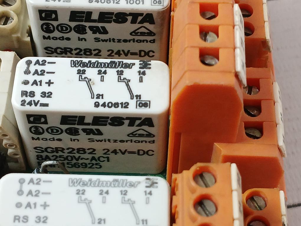 Weidmuller Rs 32 Relay Module 9406121001 Sgr282 24Vdc 8A 250V