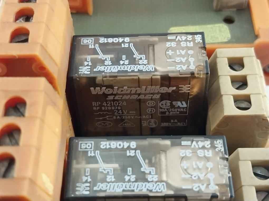 Weidmuller Rs F10 Terminal Interface Relay Module Gsed 5/10 022494 24V 8A/250V