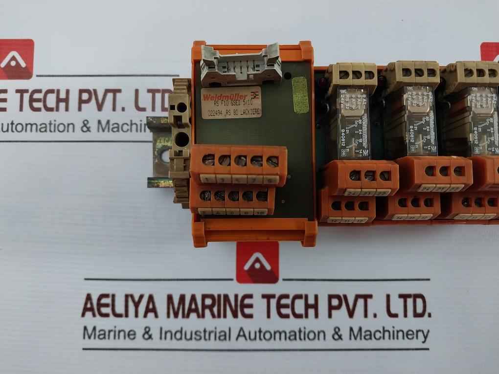 Weidmuller Rs F10 Terminal Interface Relay Module Gsed 5/10 022494 24V 8A/250V