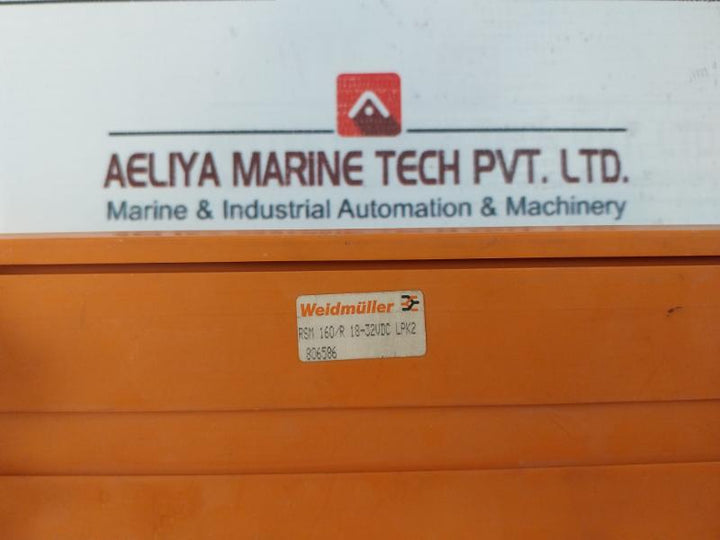 Weidmuller Rsm 160/R Relay Module 18-32Vdc