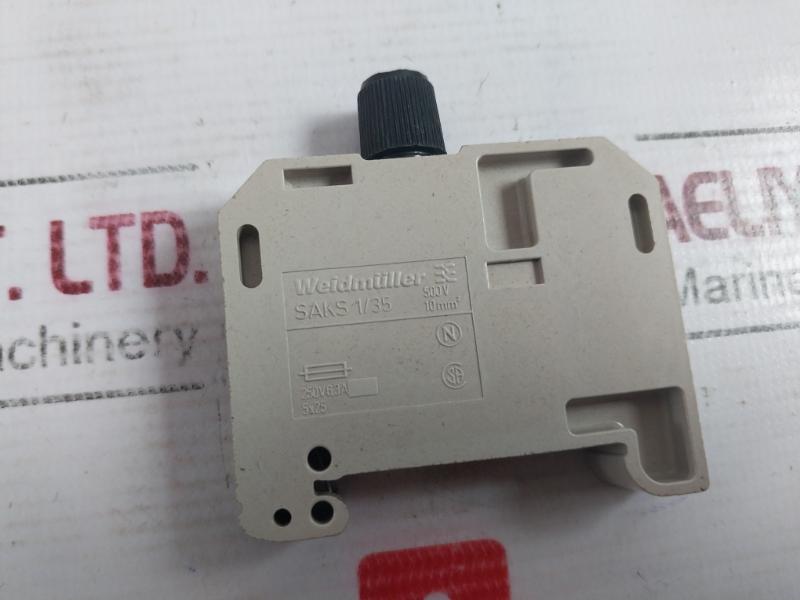 Weidmuller Saks1/35 Fuse Terminal Block 500V 250V 3A 10Mm2