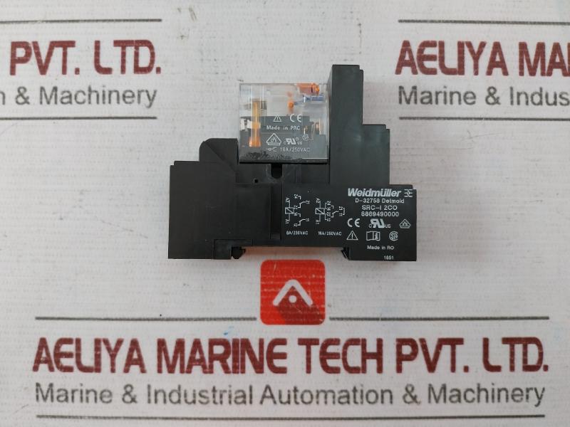 Weidmuller Src-i 2Co 8869490000 Relay With Socket Rci374Ac4 8A/250Vac