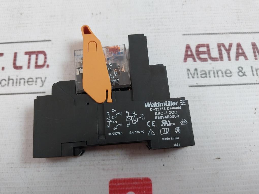 Weidmuller Src-i 2Co Relay Socket 8869490000 24Vdc 8A/250Vac Rci374Ac4