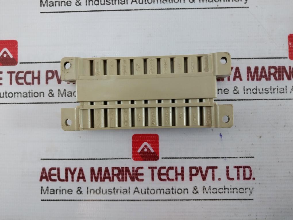 Weidmuller Stv 4/10 Connector 600V 10A 20A 4Mm2 Awg: 26 To 12