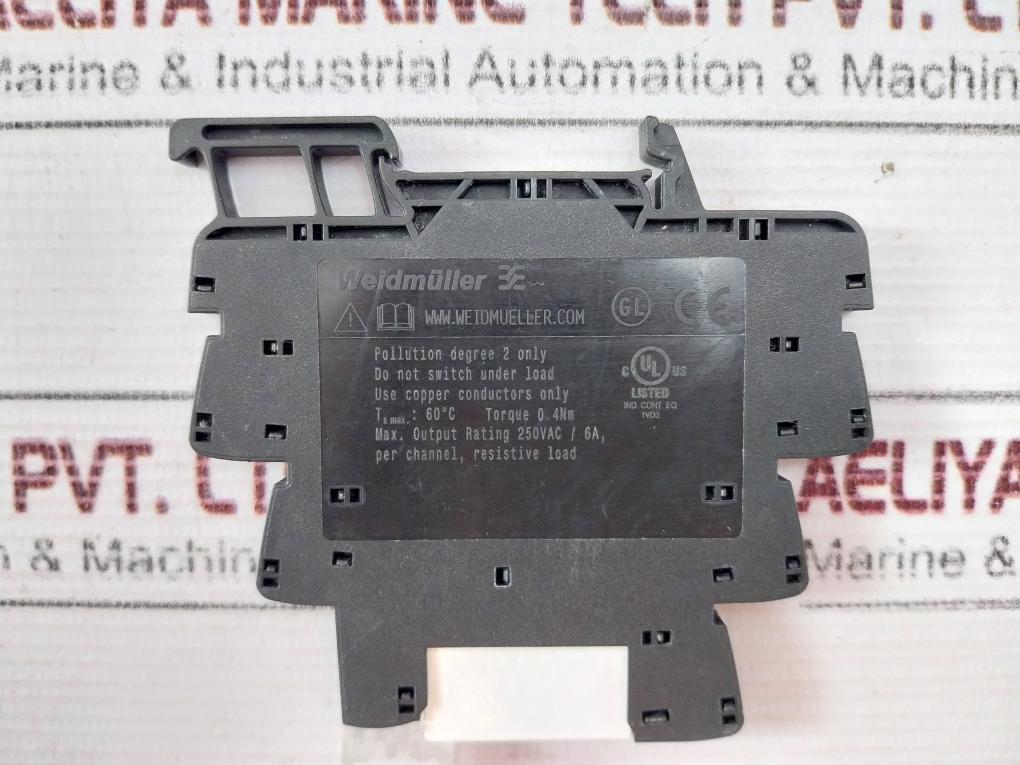 Weidmuller Trs 24Vdc 1Co Relay 250Vac/6A – Aeliya Marine Tech