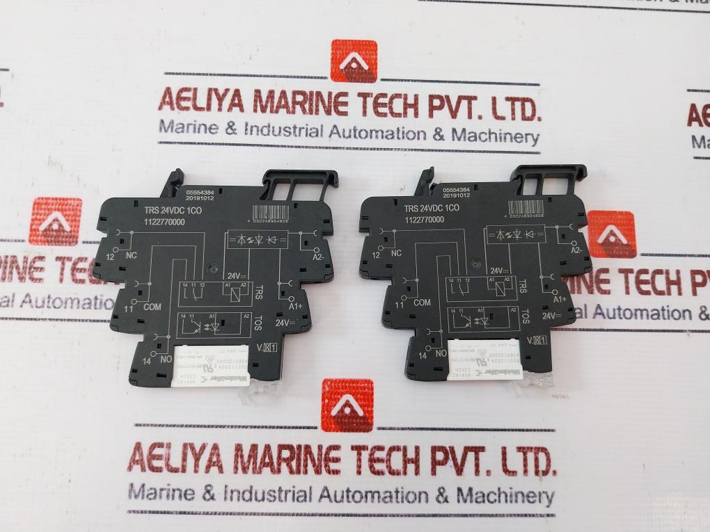 Lot Of 6X Weidmuller Trs 24Vdc 1Co Relay