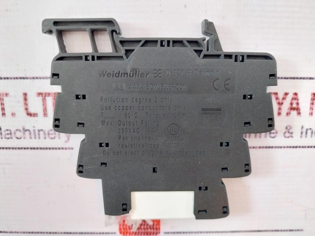 Lot Of 6X Weidmuller Trs 24Vdc 1Co Relay