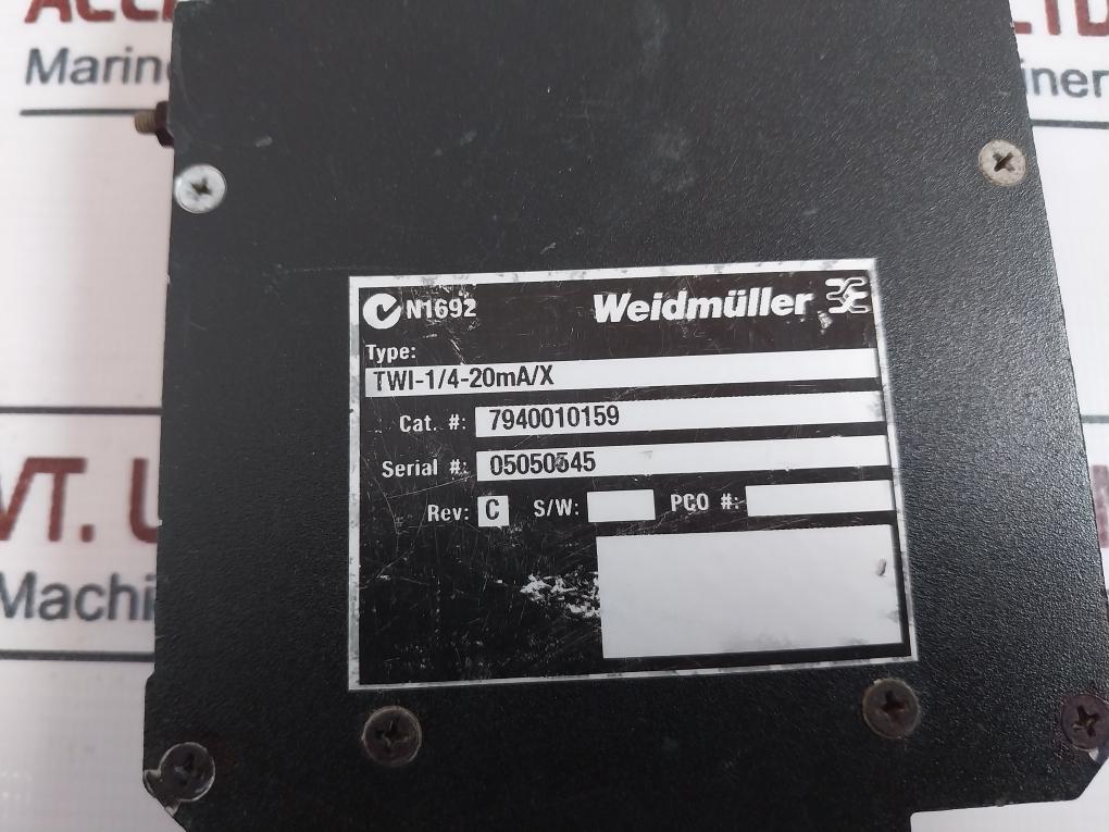 Weidmuller Twi-1/4-20Ma/X Isolator 7940010159 Rev C