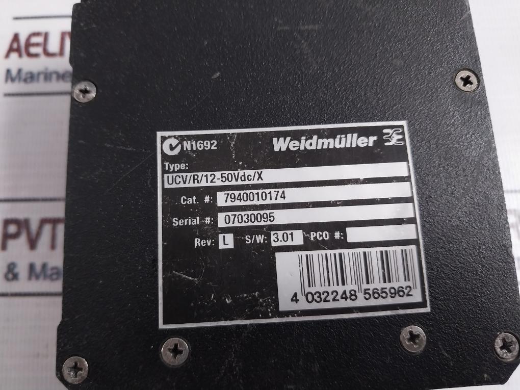 Weidmuller UCV/R/12-50VDC/X Micromann Signal Conditioner Isolator Rev L