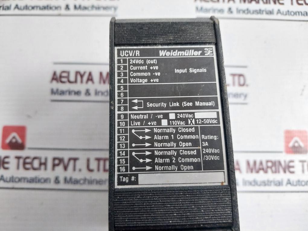 Weidmuller UCV/R/12-50VDC/X Micromann Signal Conditioner Isolator Rev L