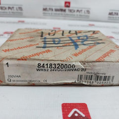 Weidmuller Wrs 2 Relay 24Vuc/230Vac 2U 250V/4A 300V Ehl 22.5