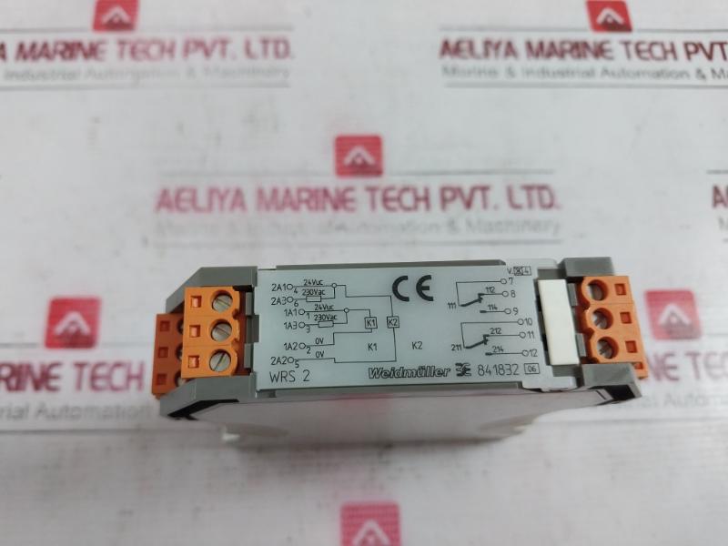 Weidmuller Wrs 2 Relay 24Vuc/230Vac 2U 250V/4A 300V Ehl 22.5