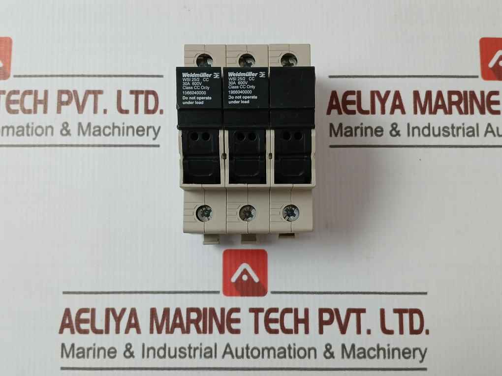 Weidmuller Wsi 25/2 Cc Fuse Terminal 30a 600v Ac/dc