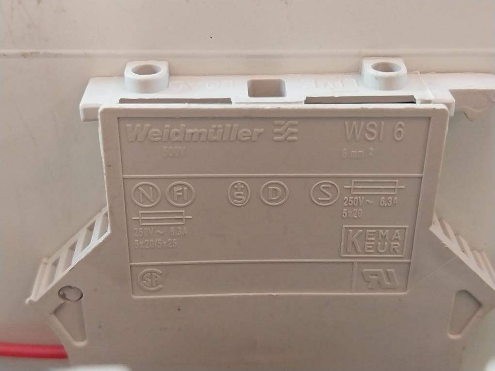 Weidmuller Wsi 6 Fused Switch/Relay Control Box 500V 6Mm2 10A/440V 12Vdc