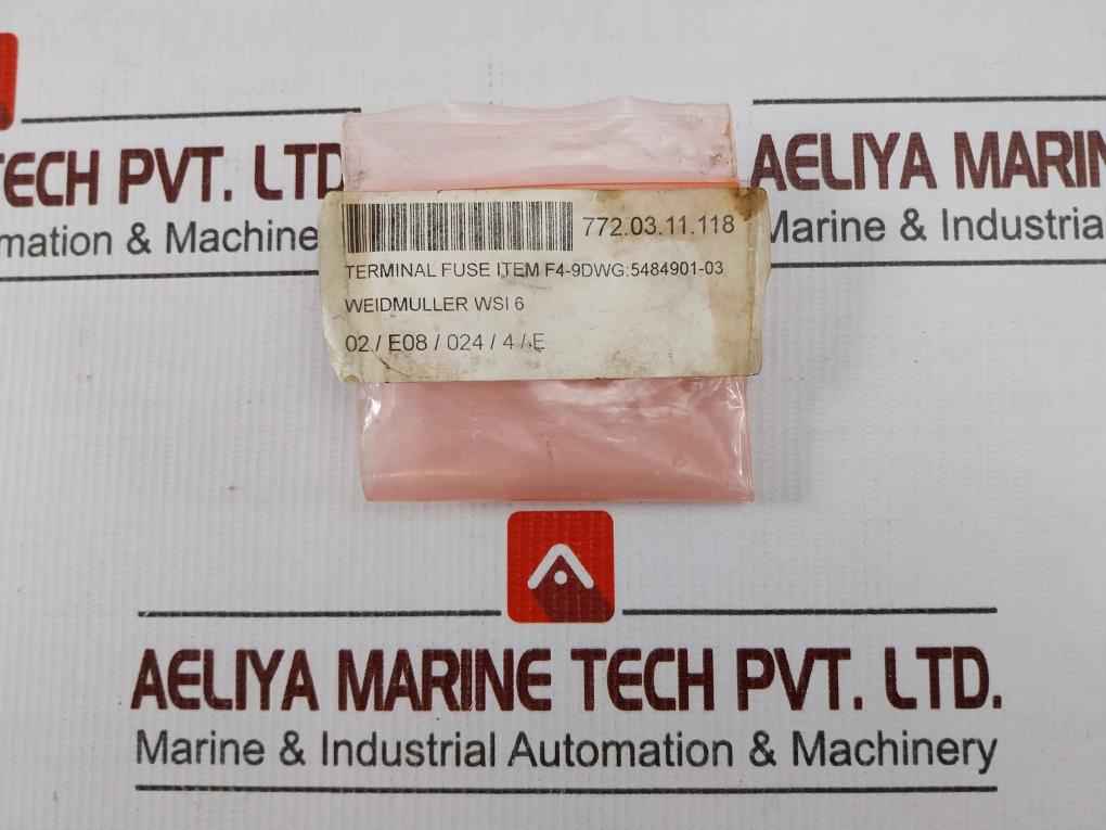 Weidmuller Wsi 6 Terminal Fuse 500v 6mm2 6.3a 5x20/5x25