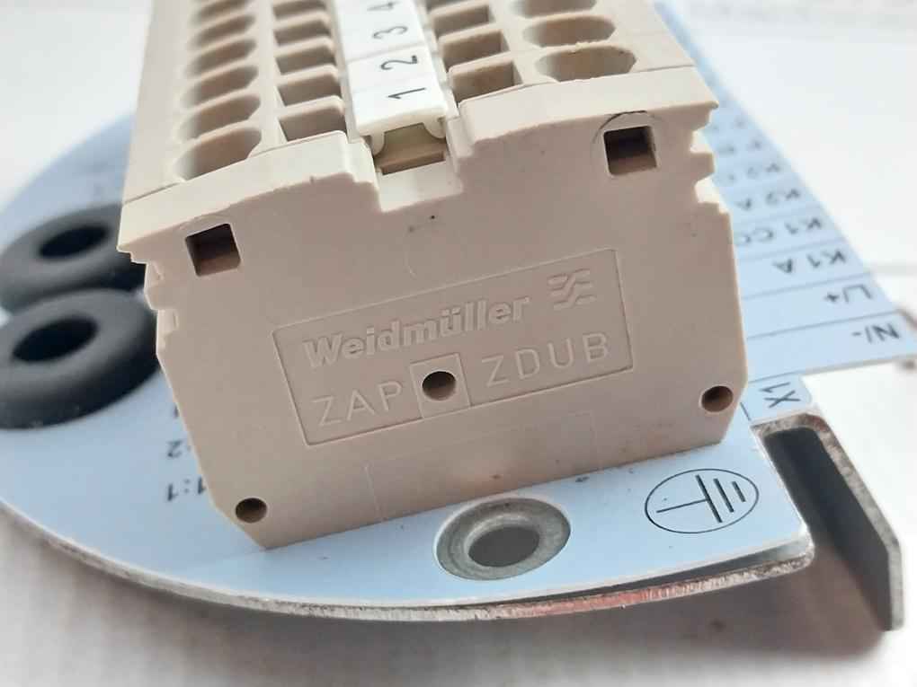 Weidmuller Zdub 2.5-2/2An Current Transformer Terminal Block Plate 600V 20A