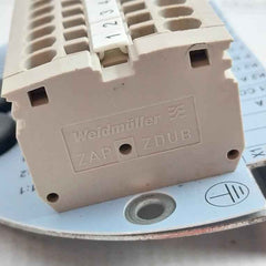 Weidmuller Zdub 2.5-2/2An Current Transformer Terminal Block Plate 600V 20A