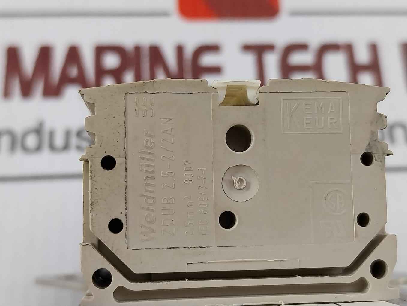 Weidmuller Zdub 2.5-2/2An Feed-through Terminal Block 2.5Mm2 800V 4-20Ma