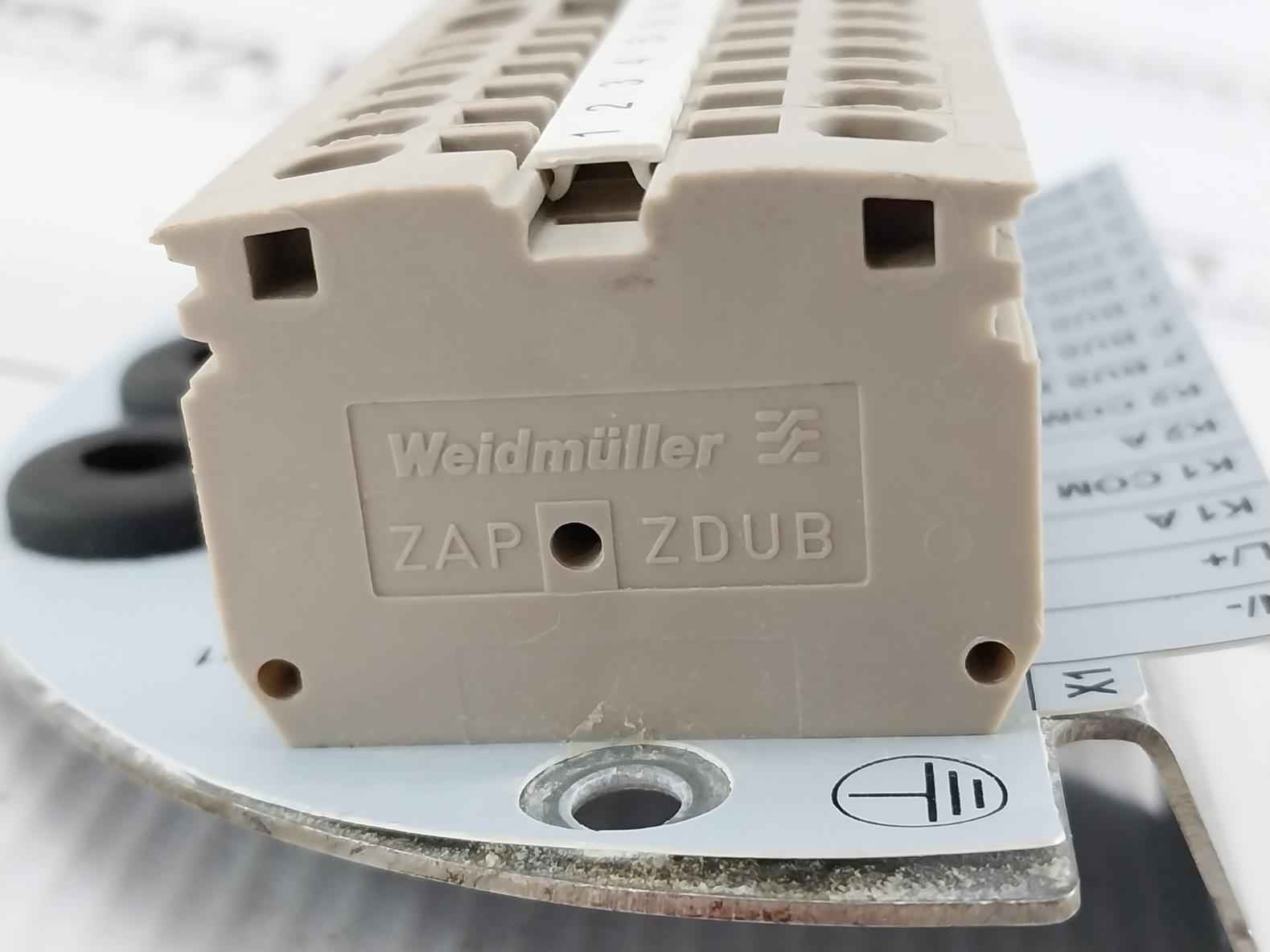 Weidmuller Zdub 2.5-2/2An Terminal Block Assembly 7000003-143 600V,20A