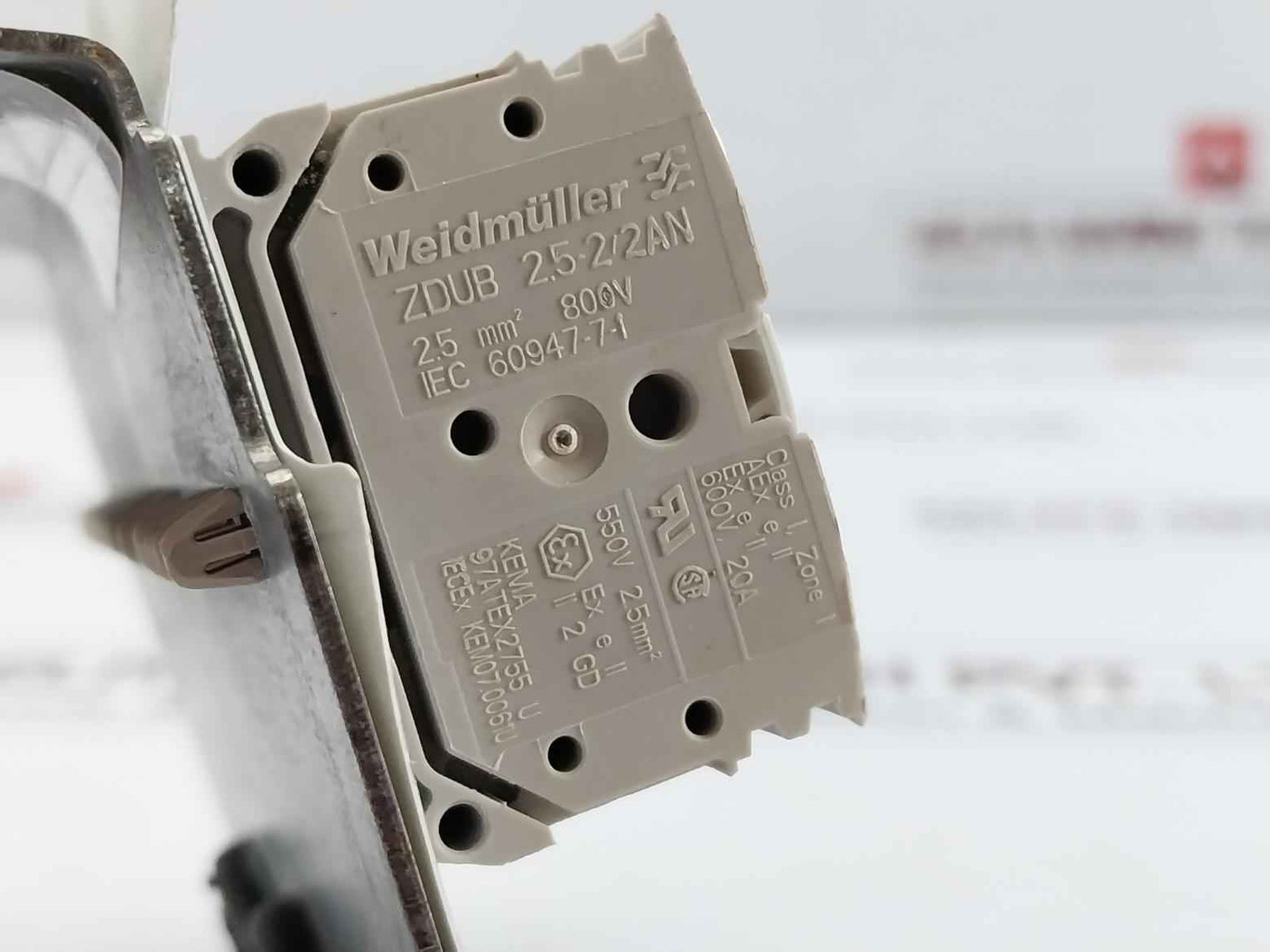 Weidmuller Zdub 2.5-2/2An Terminal Block Assembly 7000003-143 600V,20A