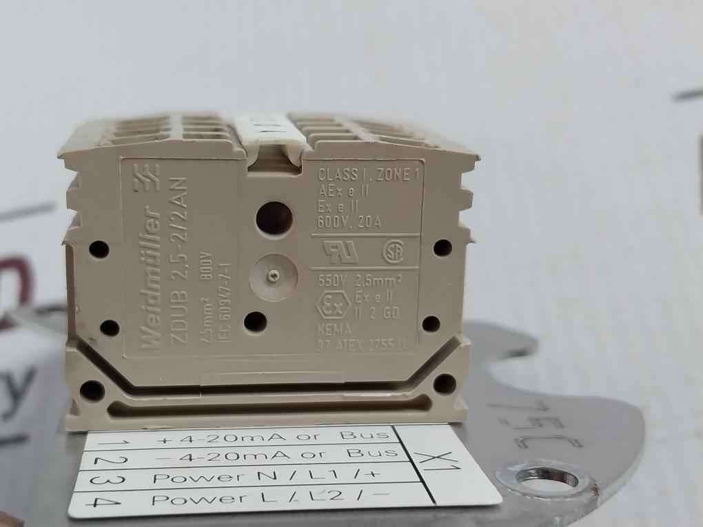 Weidmuller Zdub 2,5-2/2An Power Connector Iec 60947-7-1