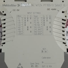 Weidmuller Wtz4 Pt100/3 Product Cotalogue 843213 24V