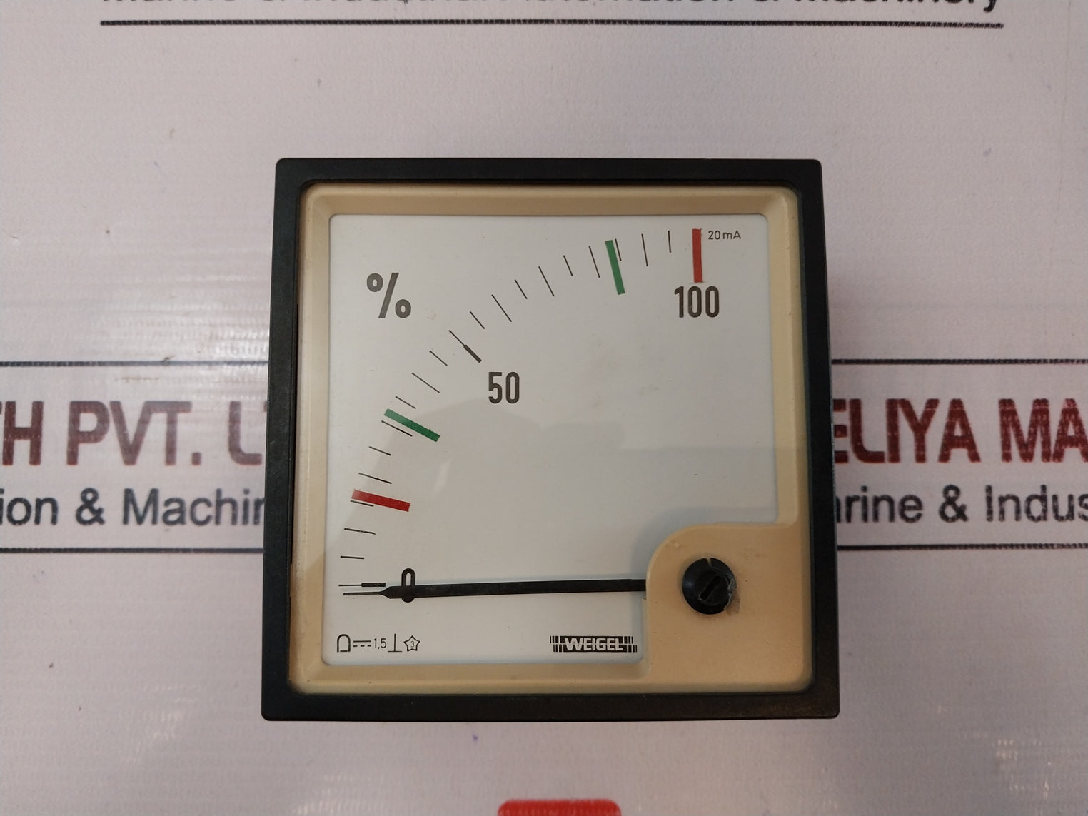 Weigel Pq96K Rotary Coil Instrument 0-100% 0-20Ma