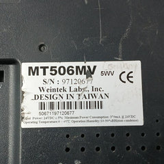 Weintek Mt506Mv Lcd Touch Screen Display Panel 370Ma At 24Vdc