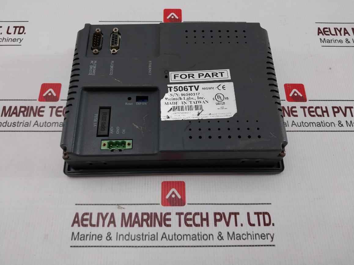 Weintek Mt506Tv Human Machine Interface W/ Display 24Vdc 0~45°C(Not Working)