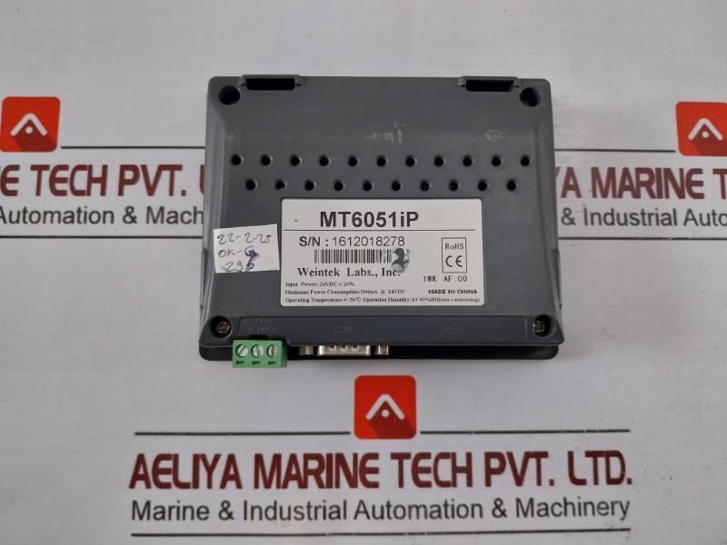Weintek Mt6051Ip Digital Touchscreen Interface 300Ma 24Vdc