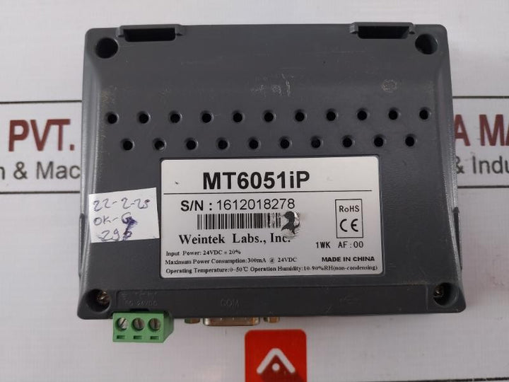 Weintek Mt6051Ip Digital Touchscreen Interface 300Ma 24Vdc