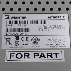Weintek Mt8073Ie Human Machine Interface Panel 24Vdc (Not Working)