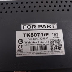 Weinview Tk8071Ip Hmi Display 10.5-28Vdc 300Ma At 24Vdc 0-50°C