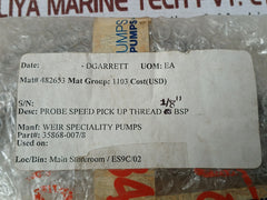 Weir 35868-007/8 Probe Speed Pick Up Thread 1/8" Bsp Ep100