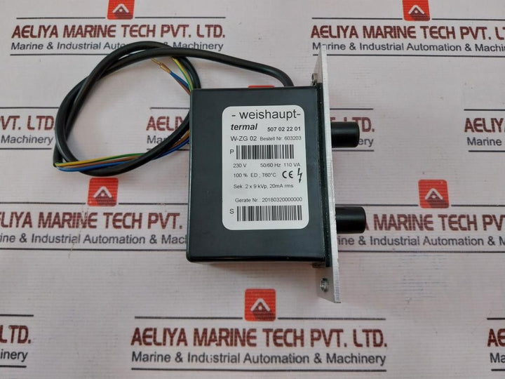 Weishaupt W-zg 02 Ignition Transformer