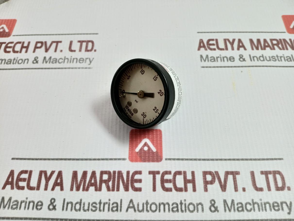 Weiss Tl15P-0/30 Pressure Gauge 0-30 Psi
