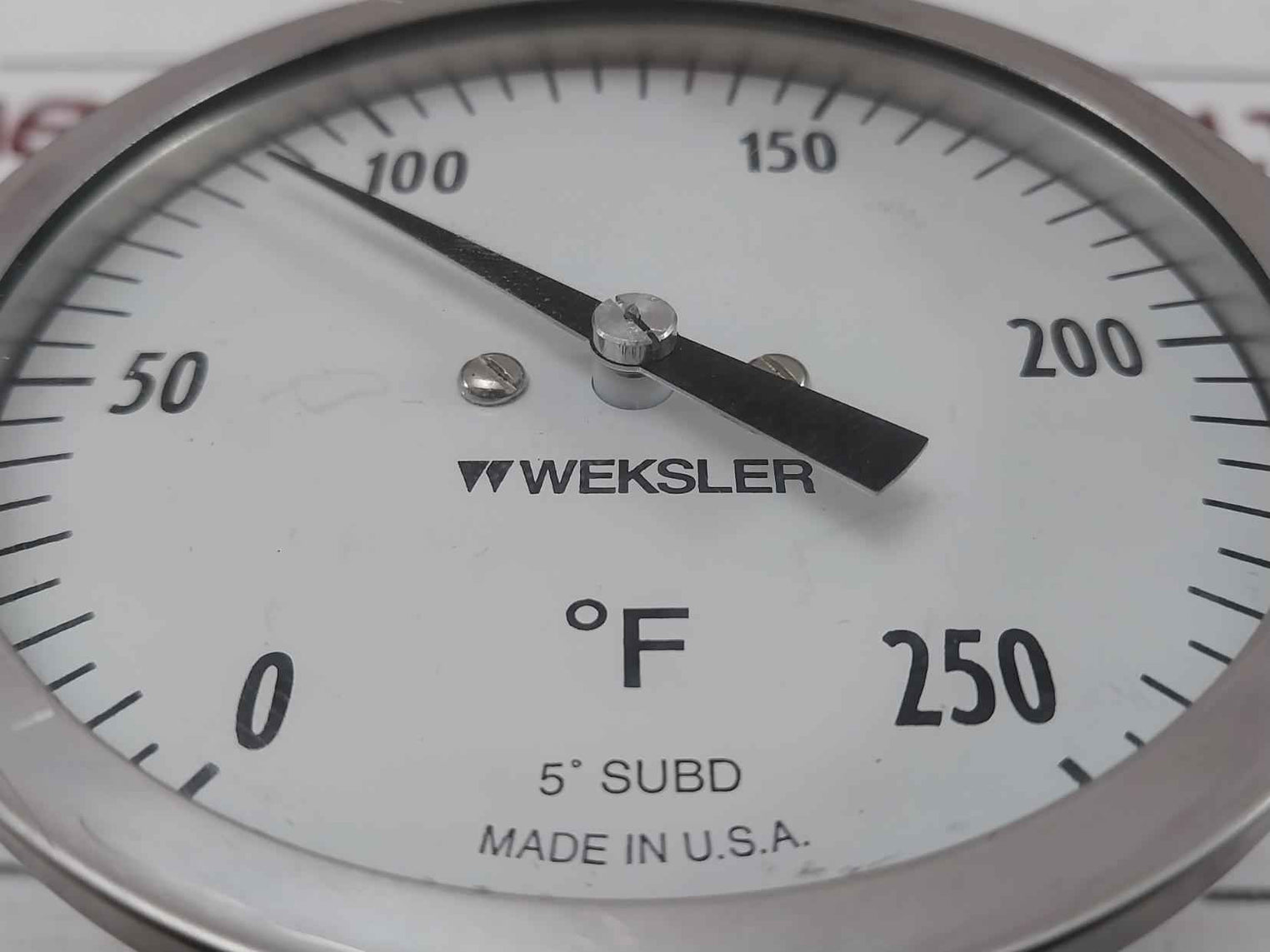 Weksler 0-250°F Bimetal Thermometer