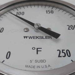 Weksler 0-250°F Bimetal Thermometer