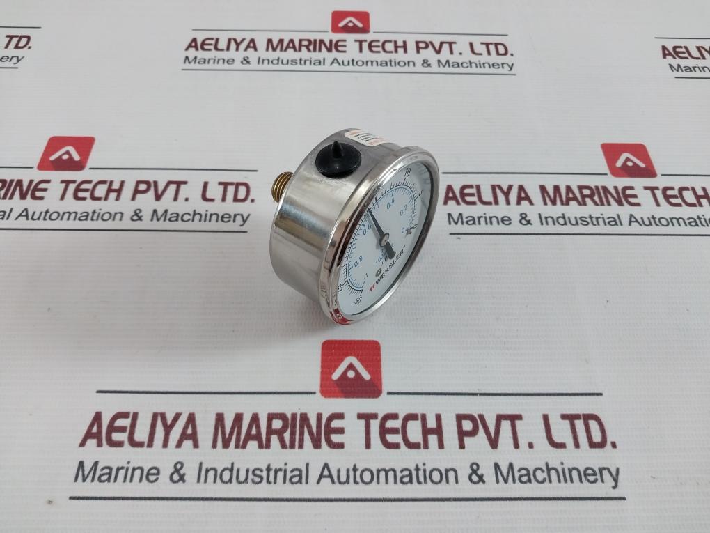 Weksler By12Yvc4Cw Stainless Steel Cased Liquid Filled Vacuum Gauge