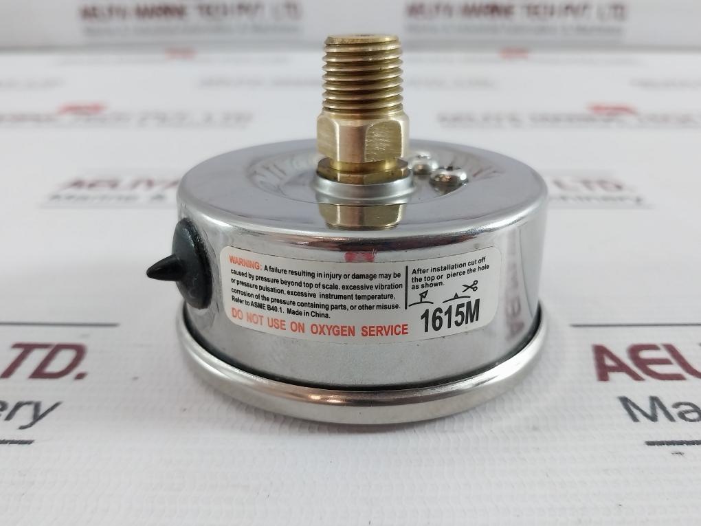 Weksler By12Yvc4Cw Stainless Steel Cased Liquid Filled Vacuum Gauge