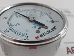 Weksler By12Yvc4Cw Stainless Steel Cased Liquid Filled Vacuum Gauge